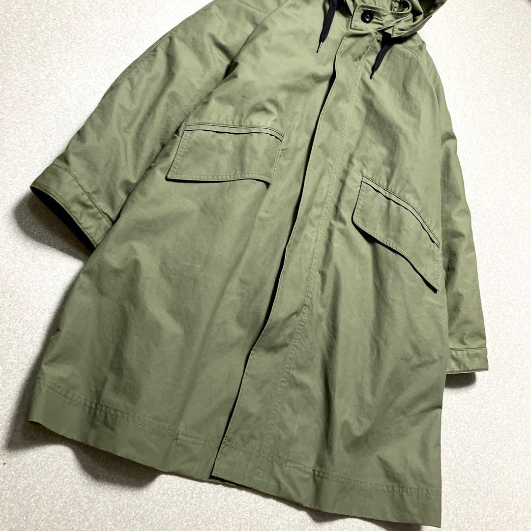 美品✨MHL フーディコート3wayインナーダウン取り外し モッズコート