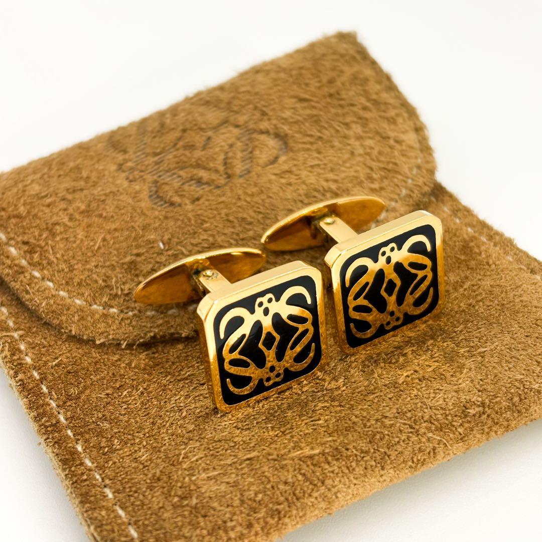 ♡美品♡ ロエベ アナグラム カフスボタン タイクリップ ２点セット