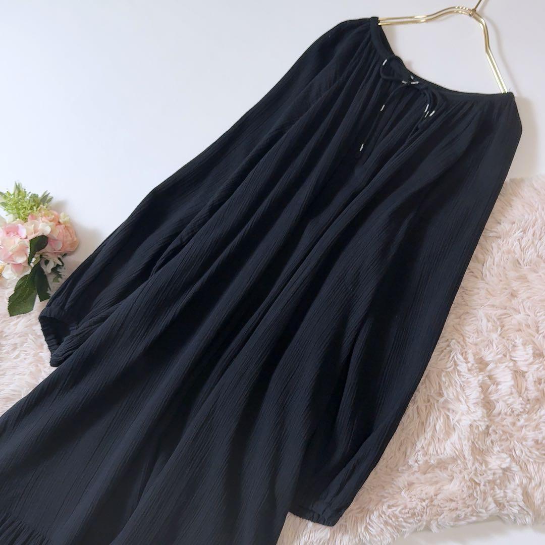 極美品ꕥサラマリカ 2025 2way 前後着 コットンガーゼ ロングドレス M