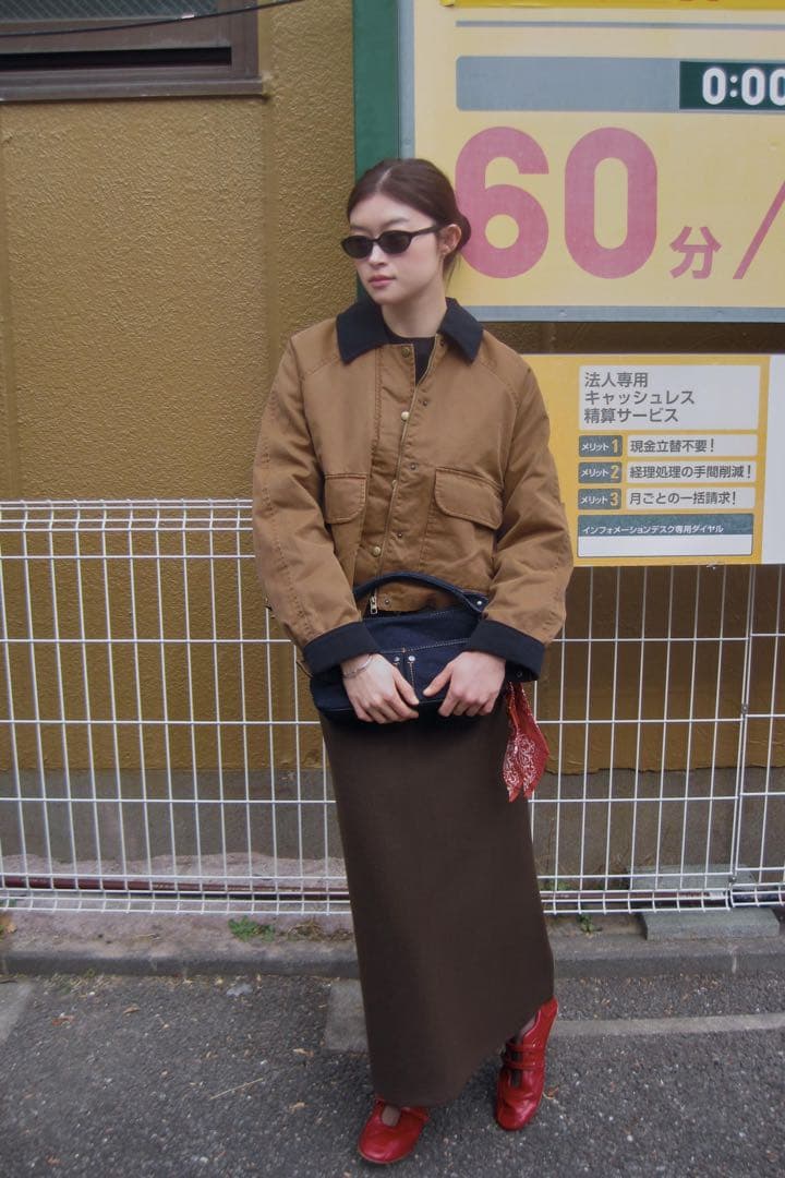 ZARA ザラ　コントラストカラーワックス　 ジャケット　XSサイズ