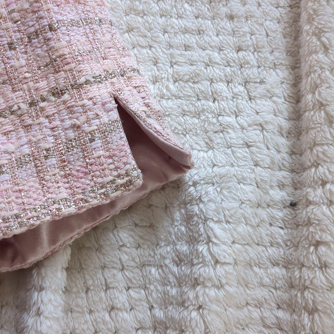 新品未使用13号DAMAcollection dinosツイードジャケットピンク