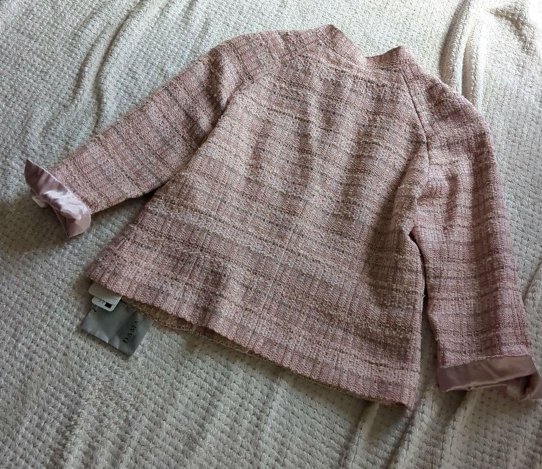 新品未使用13号DAMAcollection dinosツイードジャケットピンク