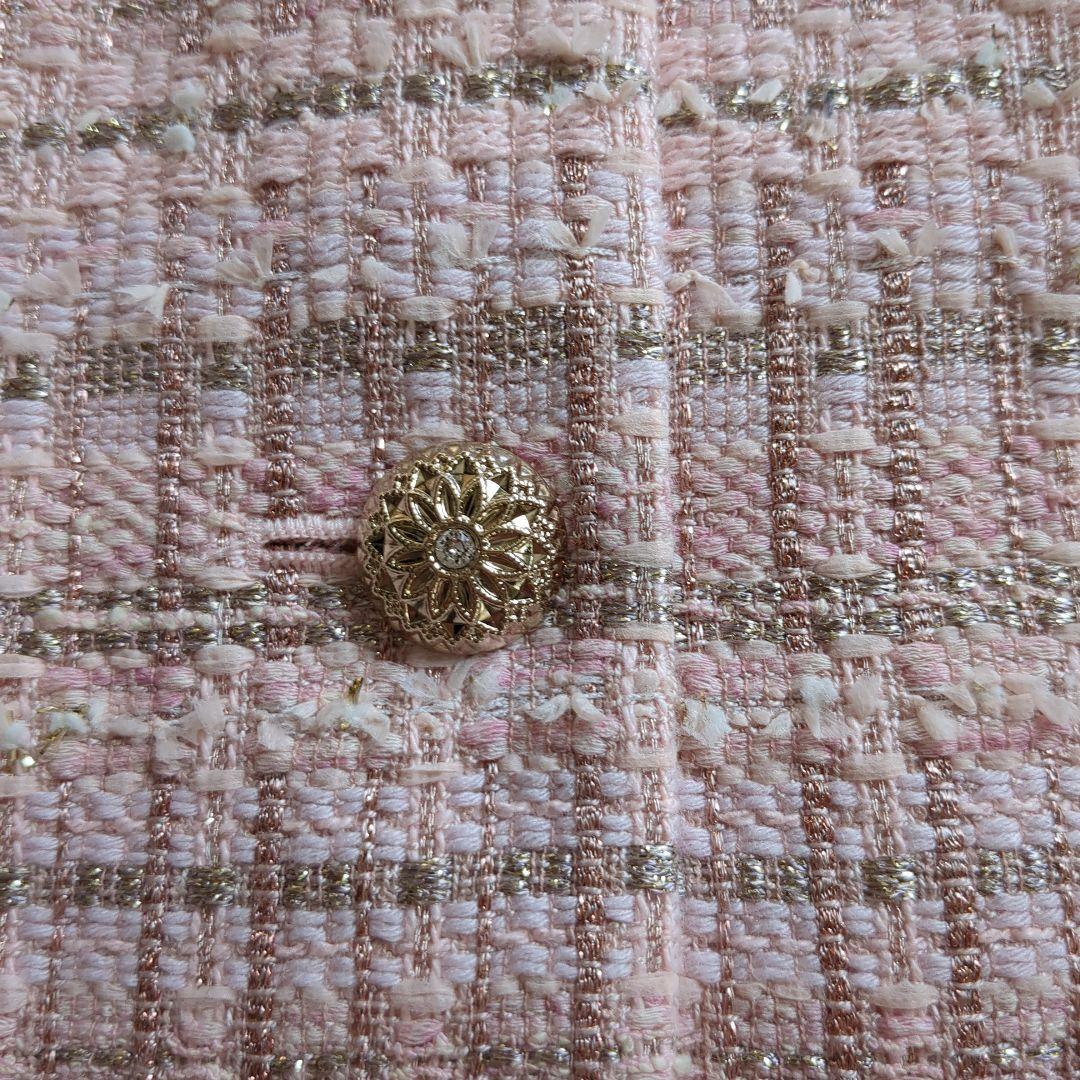 新品未使用13号DAMAcollection dinosツイードジャケットピンク