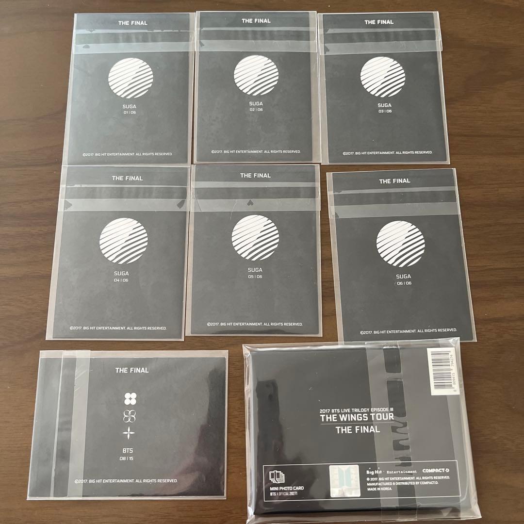 BTS WINGS ファイナル　ミニフォト　ユンギ　ソロ　コンプ