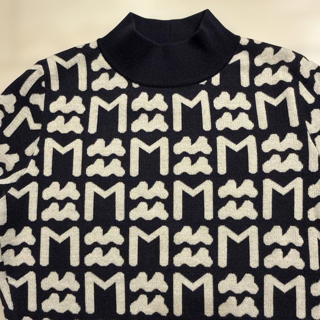 muta MARINE ムータマリン　ウール混　総柄　ニット　ワンピース　S