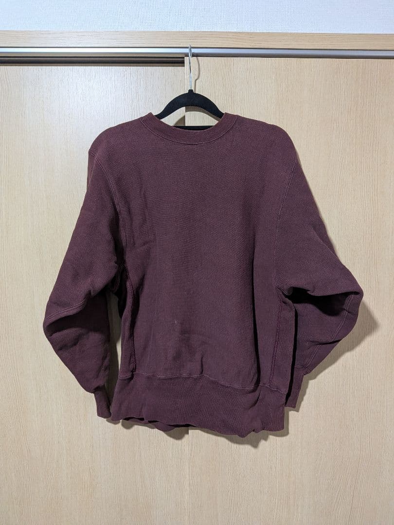 70s Champion リバースウィーブ 単色タグ 青単 アーチロゴ