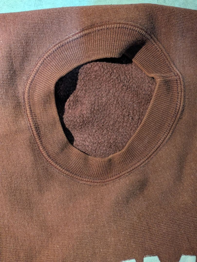 70s Champion リバースウィーブ 単色タグ 青単 アーチロゴ