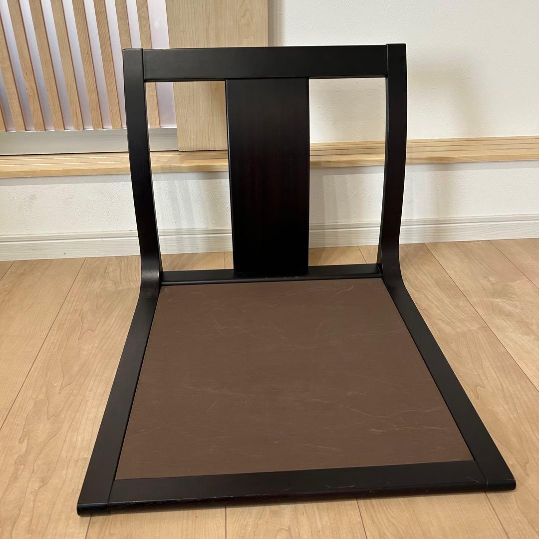 2脚セット　天童木工 座椅子 ブラウン