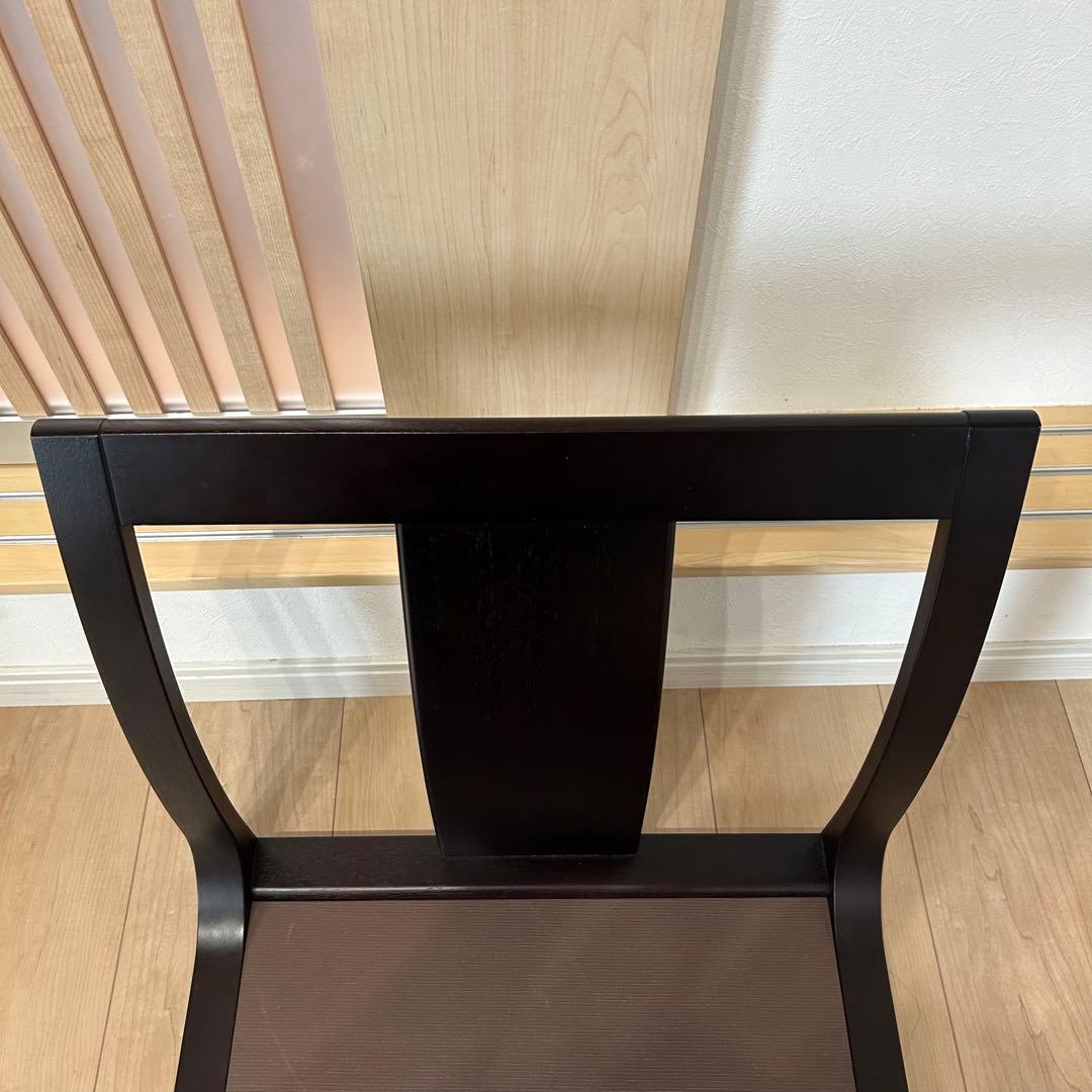 2脚セット　天童木工 座椅子 ブラウン