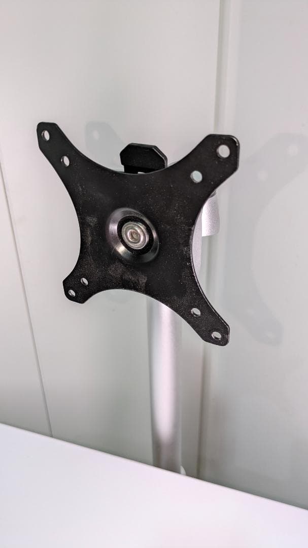 モニタースタンド （床置き・キャスター付）シルバー