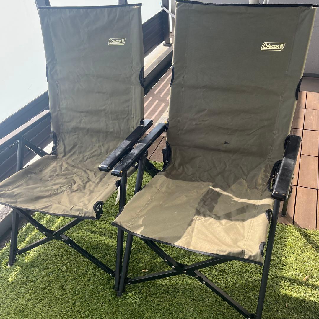 Coleman アウトドアチェア 2脚 オリーブ