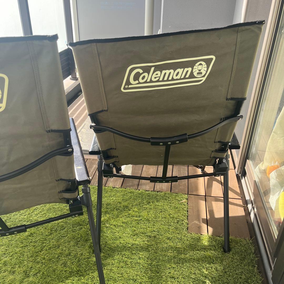 Coleman アウトドアチェア 2脚 オリーブ