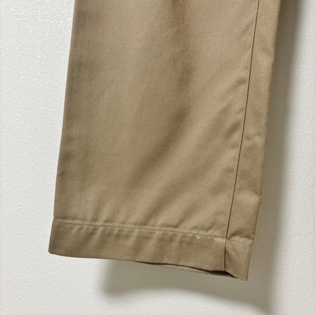 美品　ザシンゾーン　タックチノ　トムボーイパンツ ベージュ　ツータック