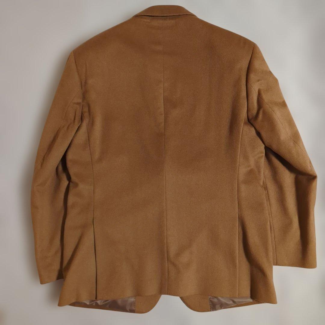 美品　G.GAGLIANO　カシミア100　テーラードジャケット　キャメル　LL