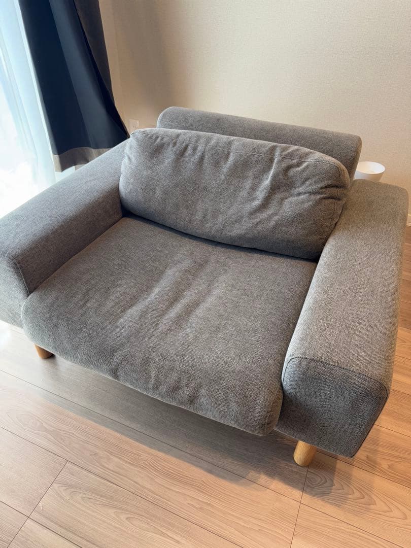 シーヴ SIEVEグレー 1人掛けソファ
