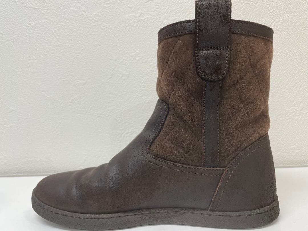 【美品】人気！CHANEL ムートン マトラッセ ココマークショートブーツ 35