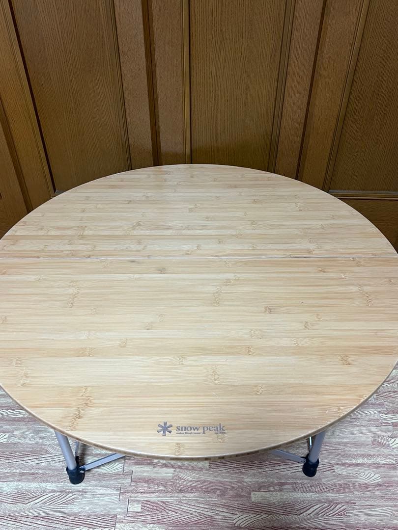 廃盤品　スノーピーク ローテーブルラウンド竹 LV-242