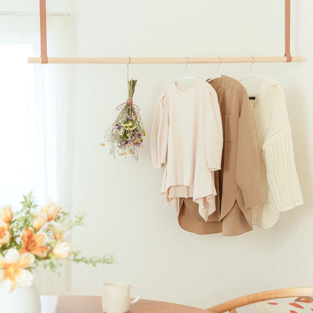 8LOOP｜室内天吊り洗濯物干しツール　キャメル