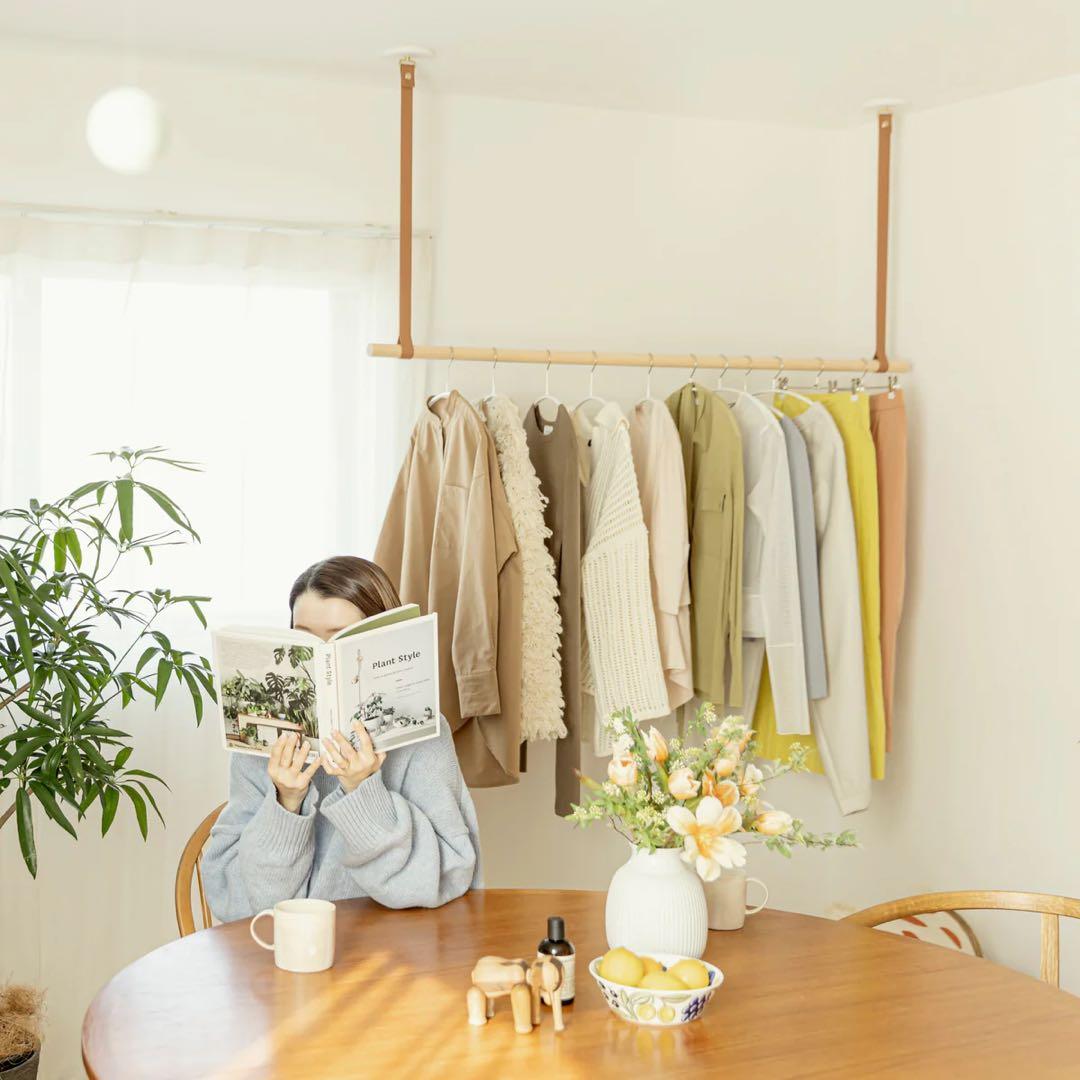 8LOOP｜室内天吊り洗濯物干しツール　キャメル