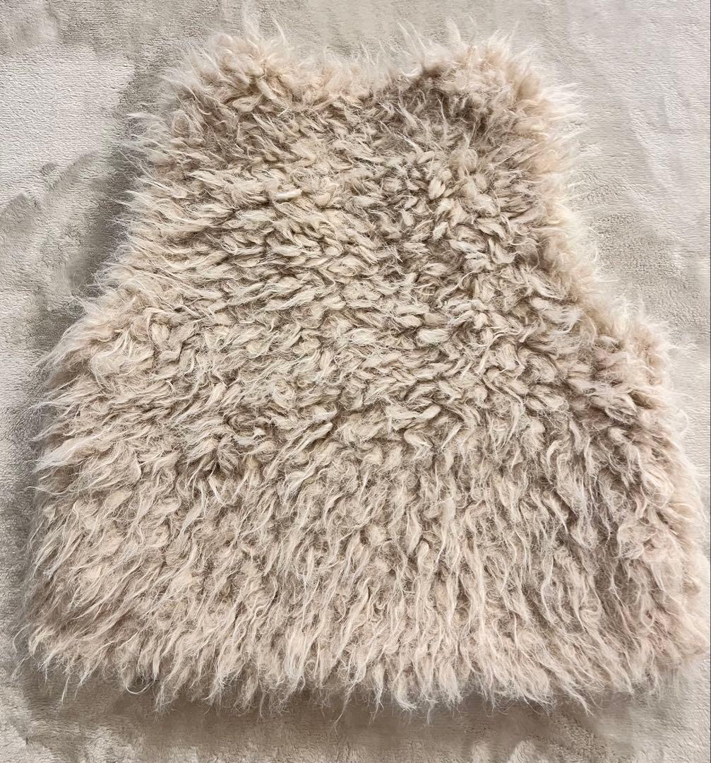 未使用タグ付GALLARDAGALANTE NAVYアイボリーフェイクファージレ