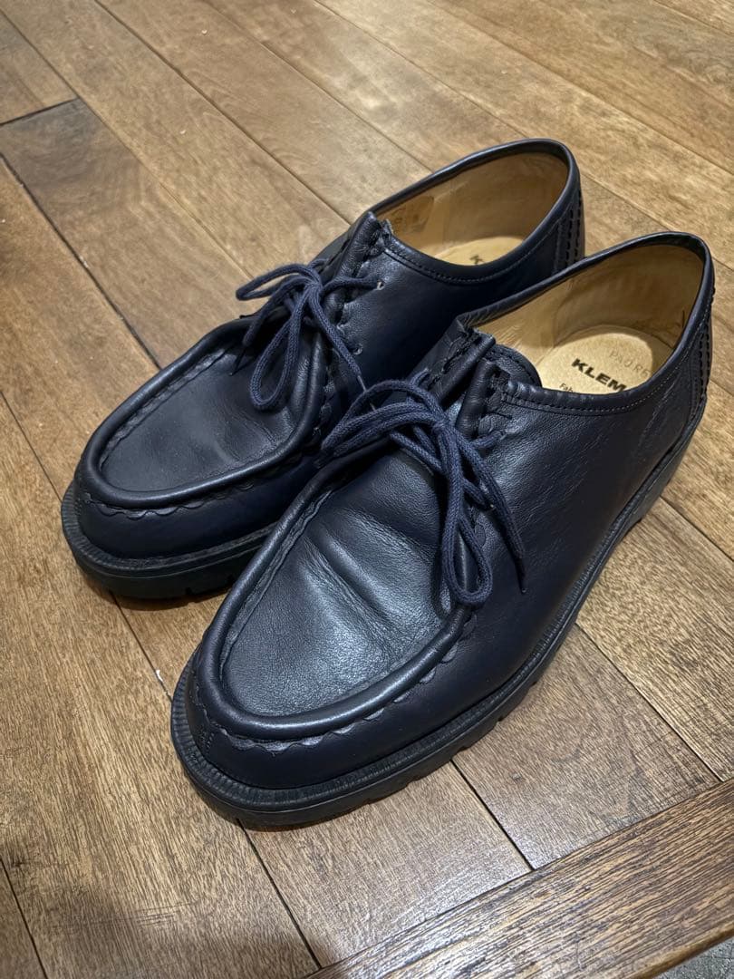 KLEMAN ネイビー モカシンシューズ　41