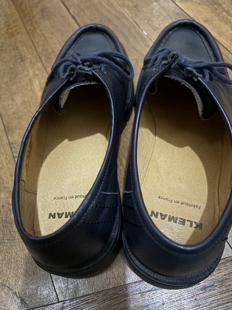 KLEMAN ネイビー モカシンシューズ　41