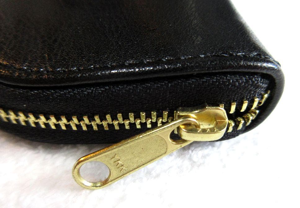 新品　皇居限定　本革ケース　人気黒　小銭入　菊葉文化協会