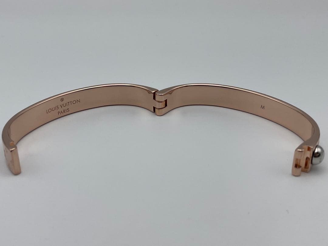 すいじん【美品】ルイヴィトン カフ・ナノグラム　バングル M ブレスレット