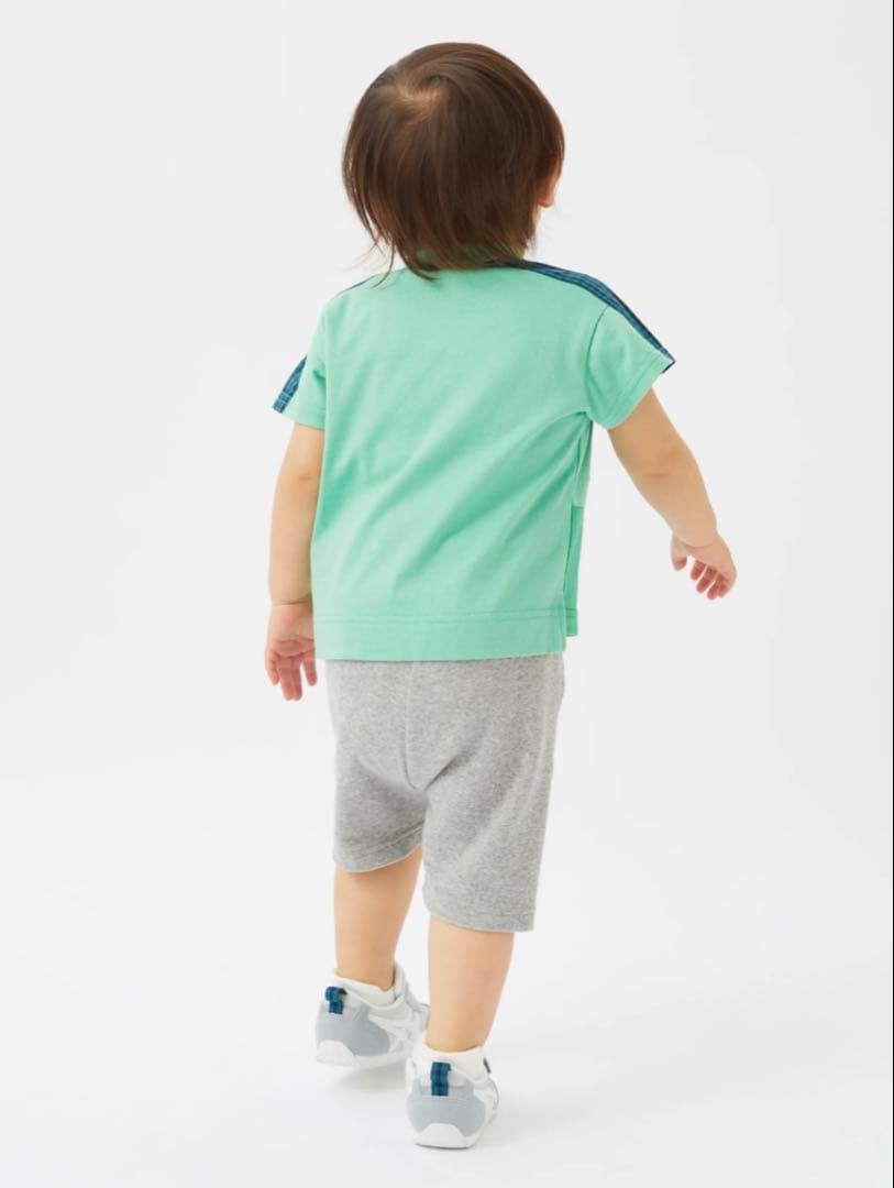 familiar ファミリア Tシャツ 半袖 チェック 90cm 新品 タグ付き