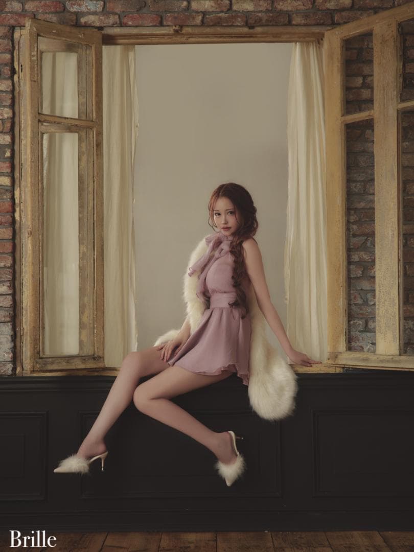 【新品】 ブリエ ローブドフルール ミニドレス brille3791 PKX