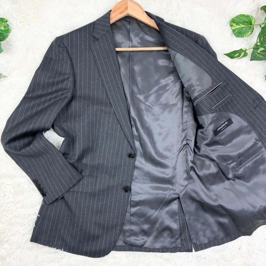 極美品　AOKI　アニヴェルセルプレミア　REDA　super110's スーツ