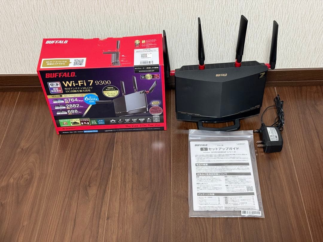 バッファロー WXR9300BE6P Wi-Fi 7対応ルーター