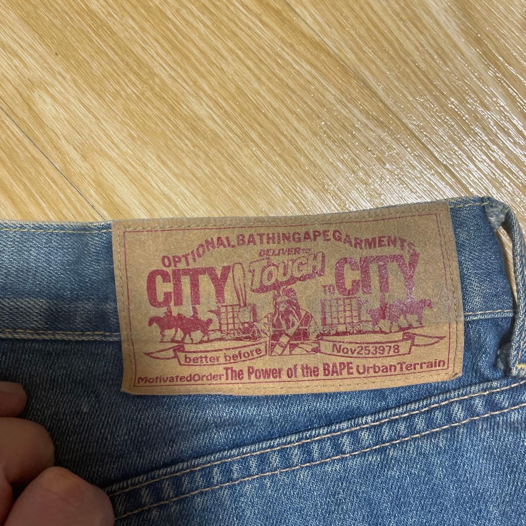Pee BAPE デニムショートパンツ Mサイズ