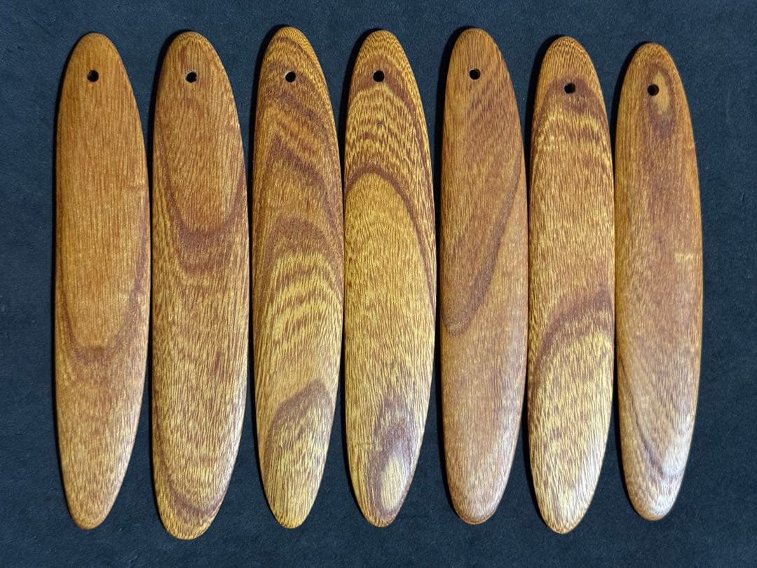 プーチー　ケヤキのヘラ7本