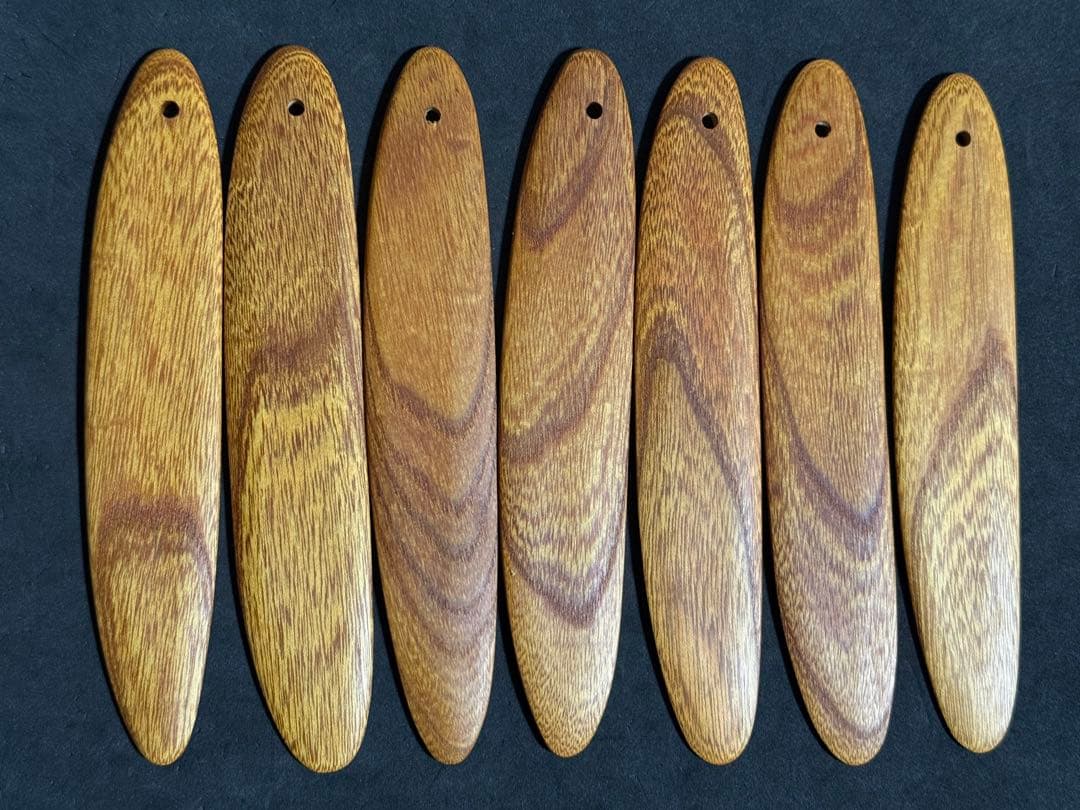 プーチー　ケヤキのヘラ7本