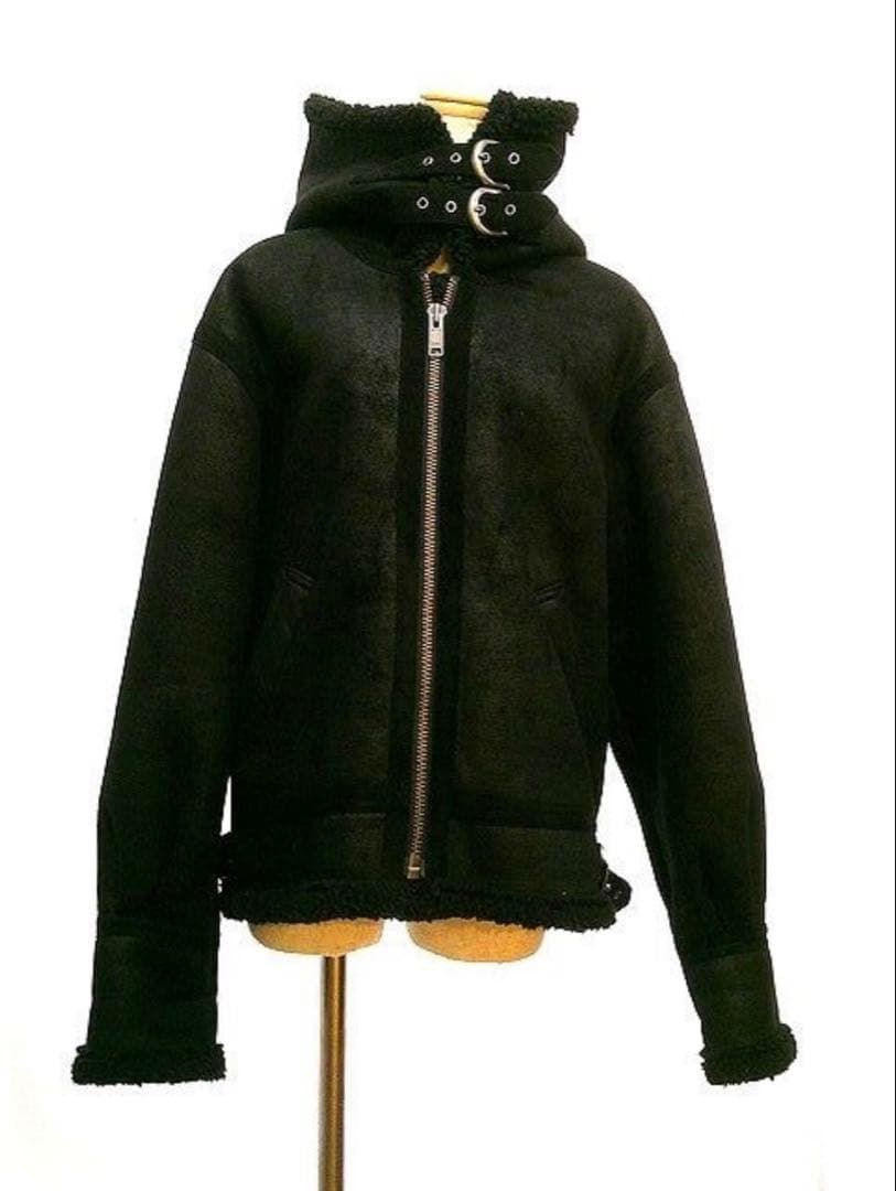 PERVERZE パーバーズ ３WAYワドカラー ムートン コート ジャケット