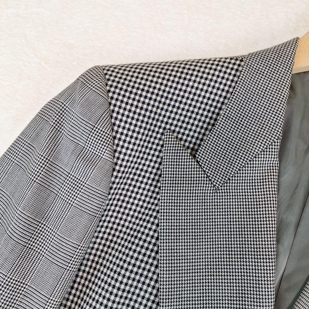 レア✨カールヘルム　ダブルテーラードジャケット　パッチワーク　ワッペン