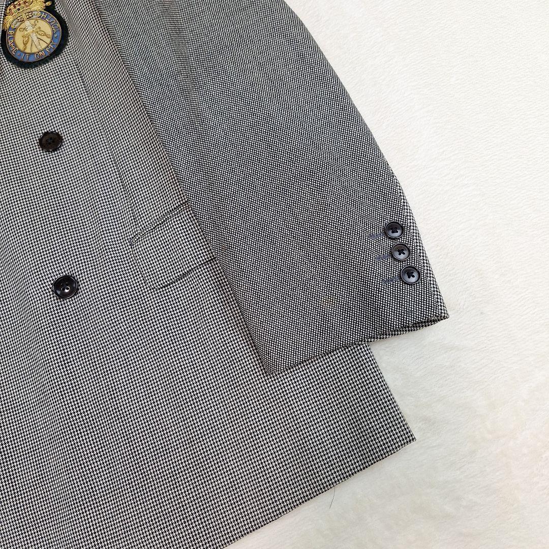 レア✨カールヘルム　ダブルテーラードジャケット　パッチワーク　ワッペン