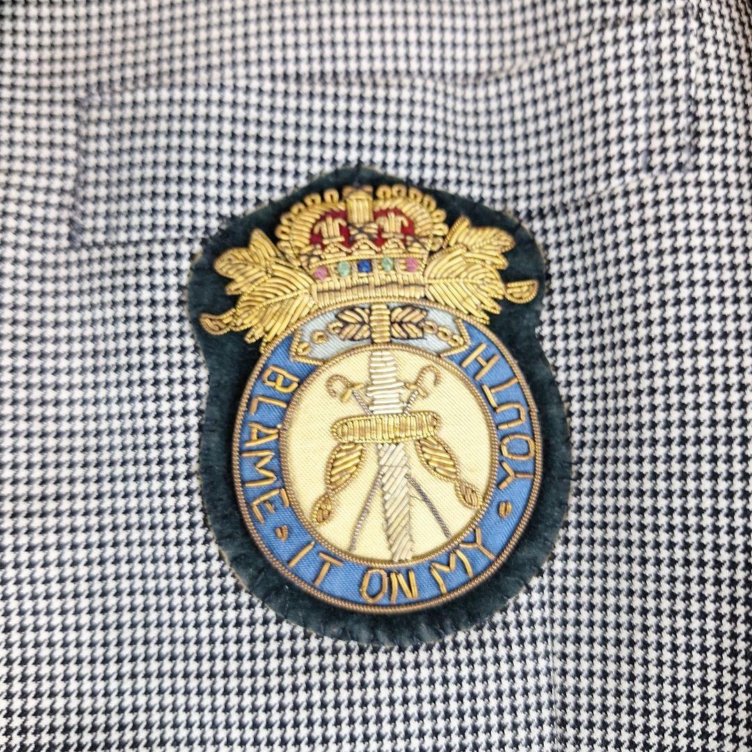 レア✨カールヘルム　ダブルテーラードジャケット　パッチワーク　ワッペン