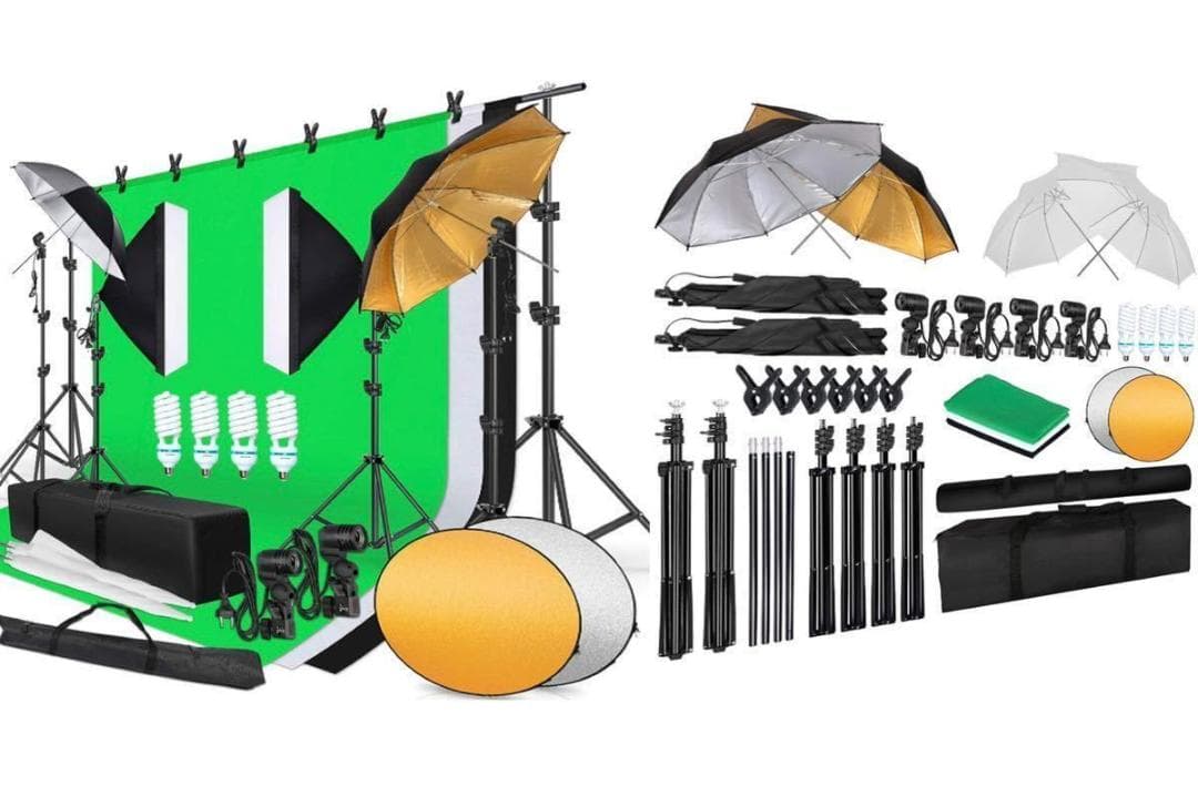 ❤業務用＆プロ仕様❣本格的な超豪華フルセット♪❤ミニスタジオ☆撮影照明キット
