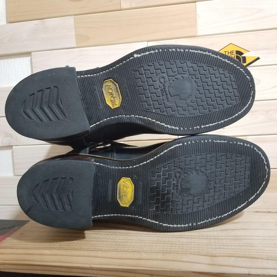 美品 80s　CHIPPEWA　エンジニア　リングブーツ　黒プリントタグ　28