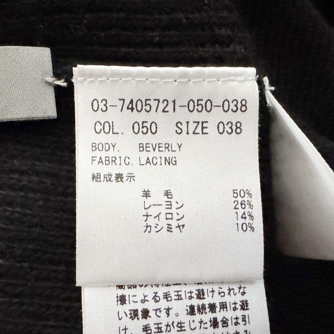 theory luxe セオリー ブラック ニットワンピース タートルネック