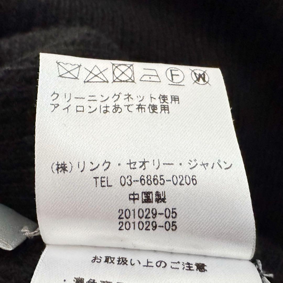 theory luxe セオリー ブラック ニットワンピース タートルネック