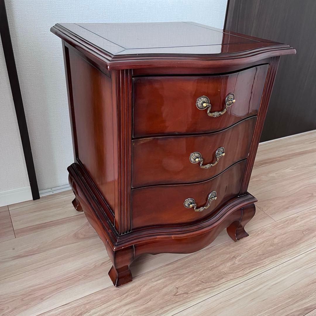 アジアン家具 バリ 3段チェスト ローチェスト木製 サイドチェスト　インドネシア