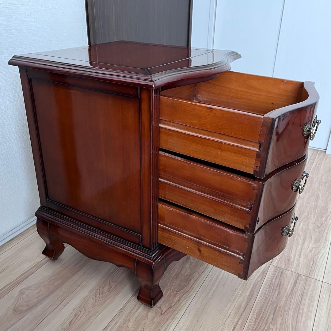 アジアン家具 バリ 3段チェスト ローチェスト木製 サイドチェスト　インドネシア