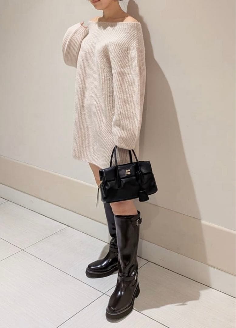 スナイデル ラクーンニットワンピース