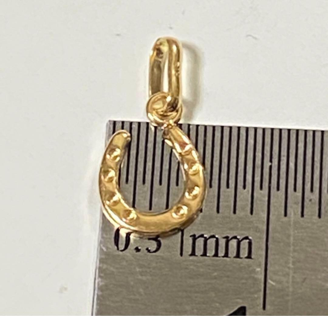 K18 18金　ミニ蹄鉄　ペンダント