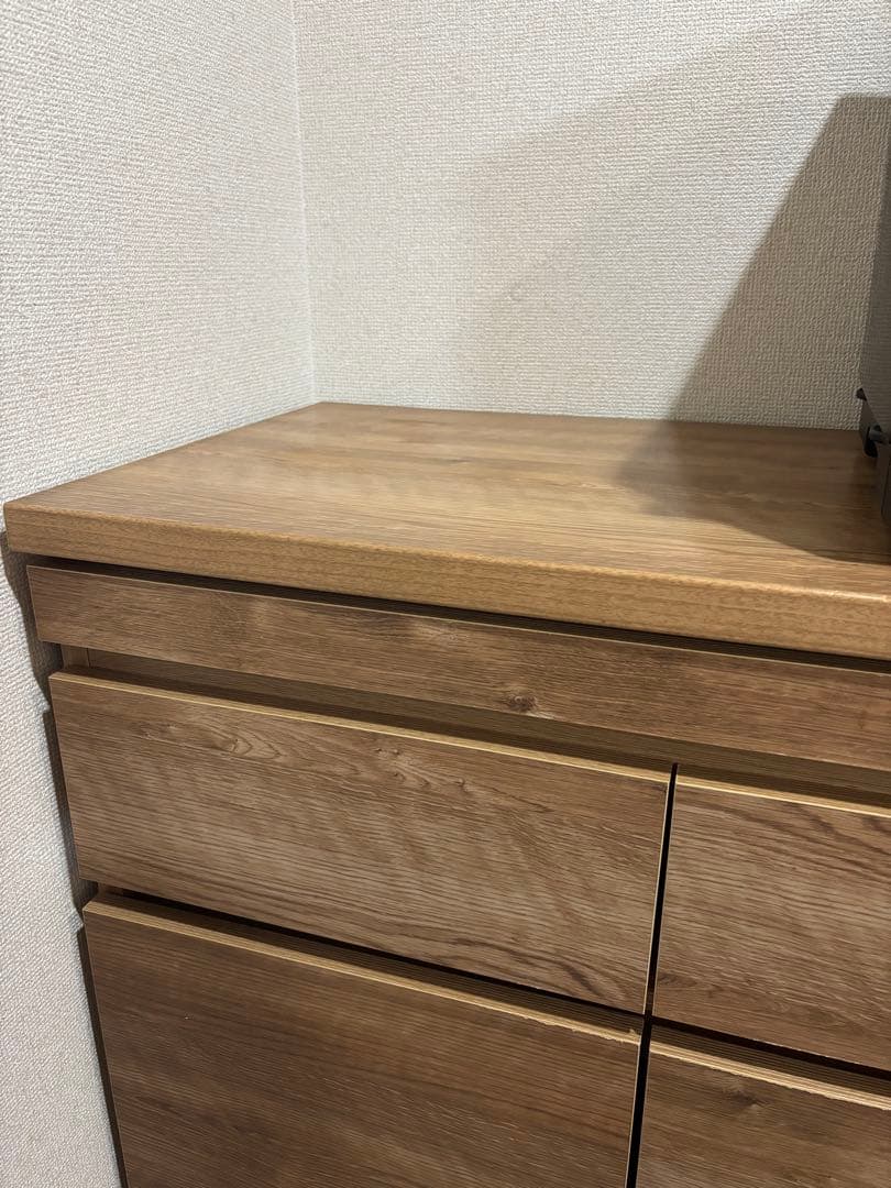 【メルシー様】LOWYA　食器棚　幅120cm ステンレスカウンターキッチン収納