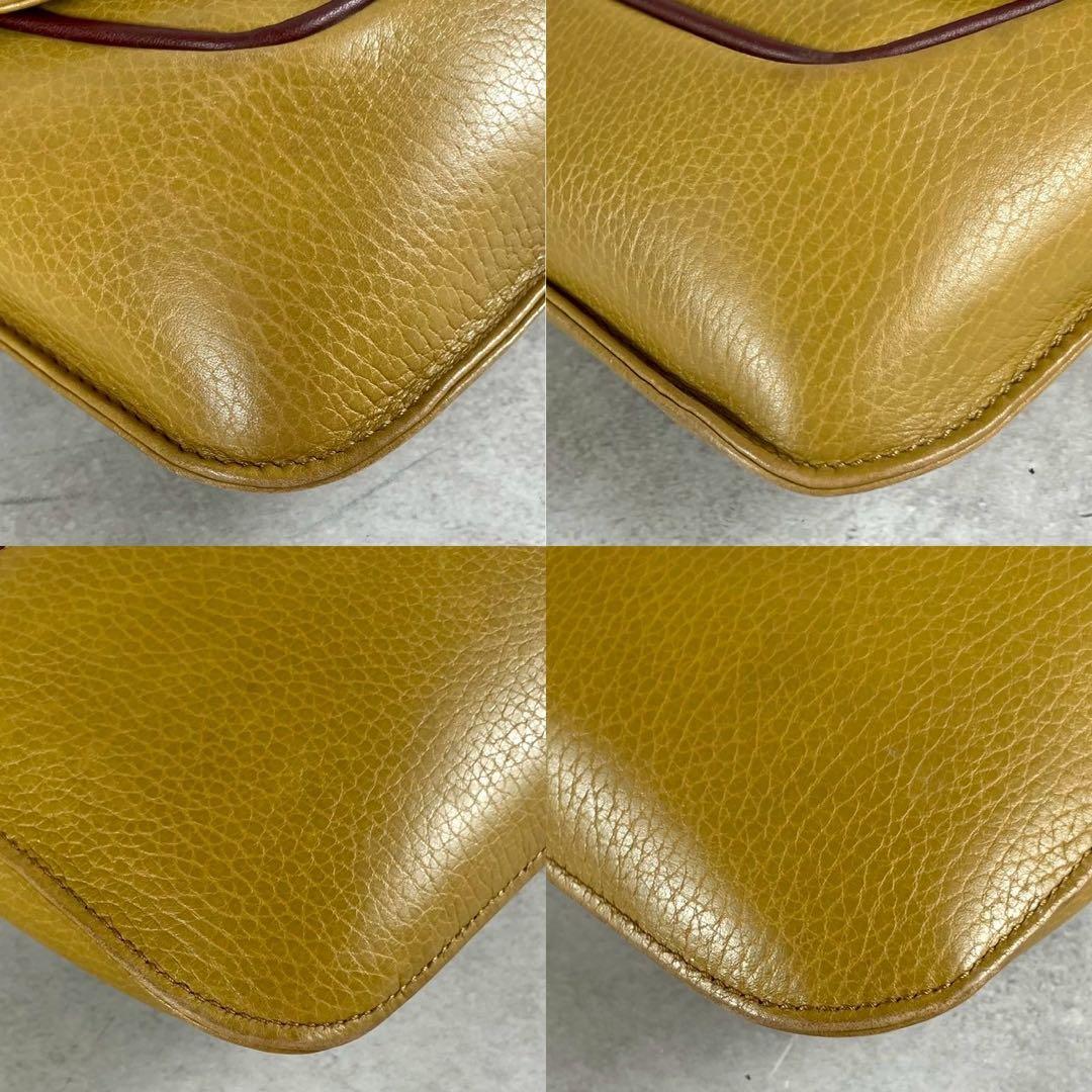 カルティエ マストライン　マスタード　 クラッチバッグ 　 レザー 2way