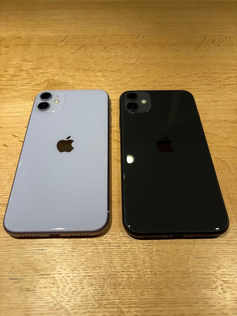 Apple iPhone 11 パープル ブラック 64GB 2色セット